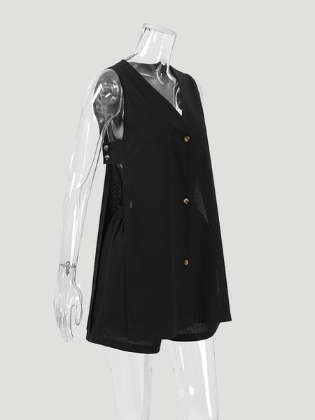 Button Up Top and Shorts Set