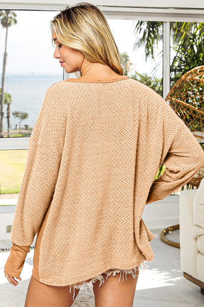 Thumb Opening Long Sleeve Top