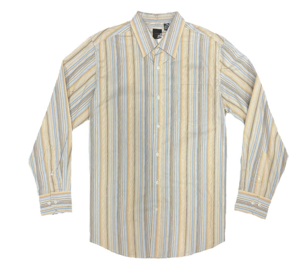 Michael Brandon Long Sleeve Striped Shirt