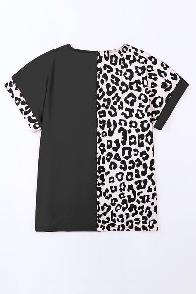 Leopard Round Neck T-Shirt