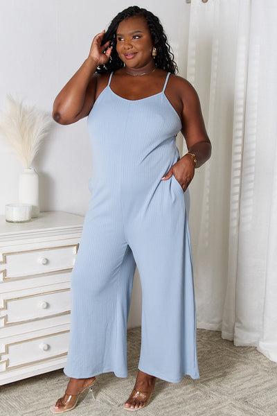 Spaghetti Strap V-Neck Jumpsuit