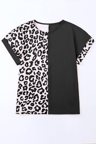 Leopard Round Neck T-Shirt