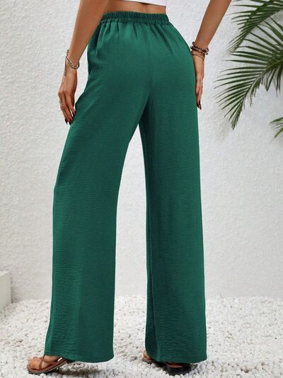 Wide Leg Drawstring Pants