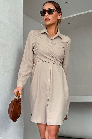 Button Front Shirt Dress